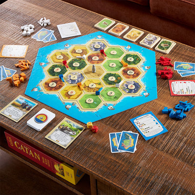 Catan Base Game Strategy Board Game - Example of board setup