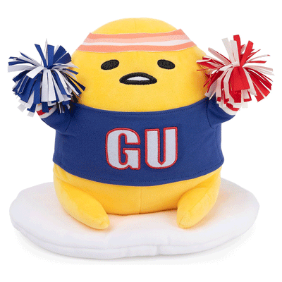 GUND Sanrio Sporty Gudetama 9" Plush Toy - Front of stuffed animal