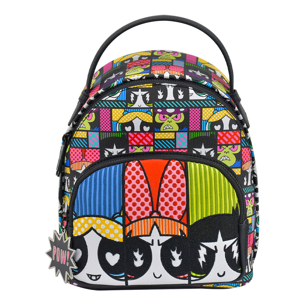 Fred Segal Cartoon Network Powerpuff Girls Tile Mini Backpack - Front