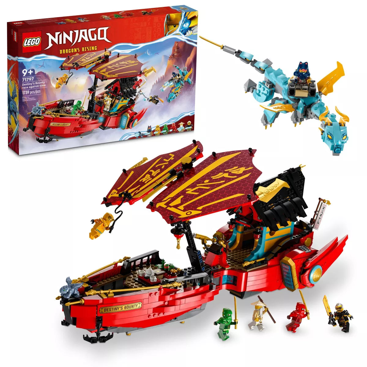 LEGO NINJAGO Destiny's Bounty Race Against Time Dragon Building LEGO NINJAGO Destiny's Bounty Race Against Time Dragon Building