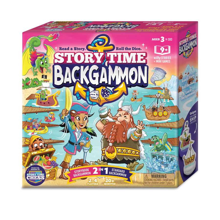 Story Time Backgammon Children's Board Game - Packaging