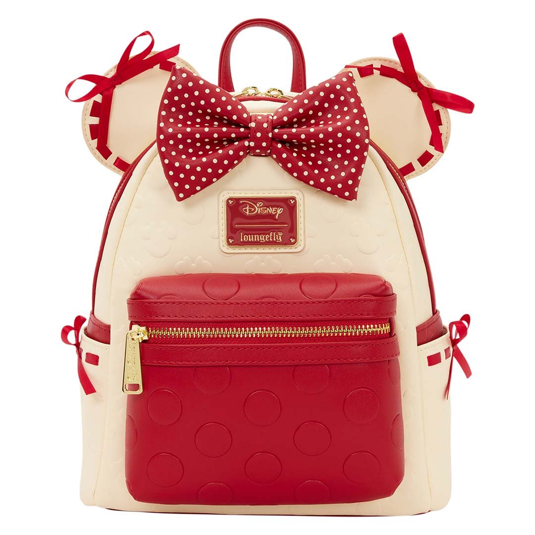 disney little backpack leather purses Minnie Mouse Rock the Dots Coquette Mini-Backpack
