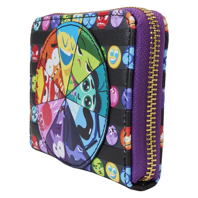 Loungefly Pixar Inside Out 2 Core Memories Zip-Around Wallet - Side View