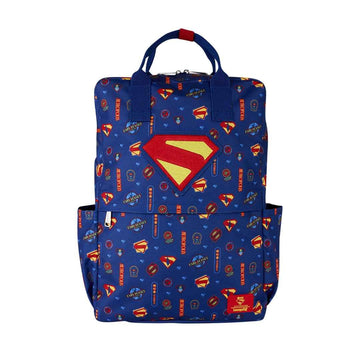 Loungefly DC Superman All-Over Print Nylon Full-Size Backpack