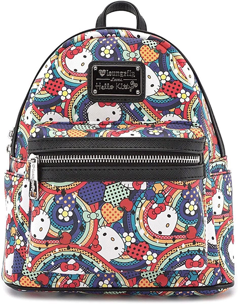 Loungefly Sanrio Hello Kitty Rainbow Abstract Mini Backpack