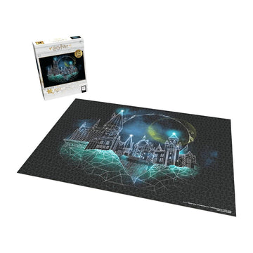 USAopoly Harry Potter Magic of Hogwarts 1000 Piece Glow in The Dark Puzzle