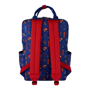 Loungefly DC Superman All-Over Print Nylon Full-Size Backpack