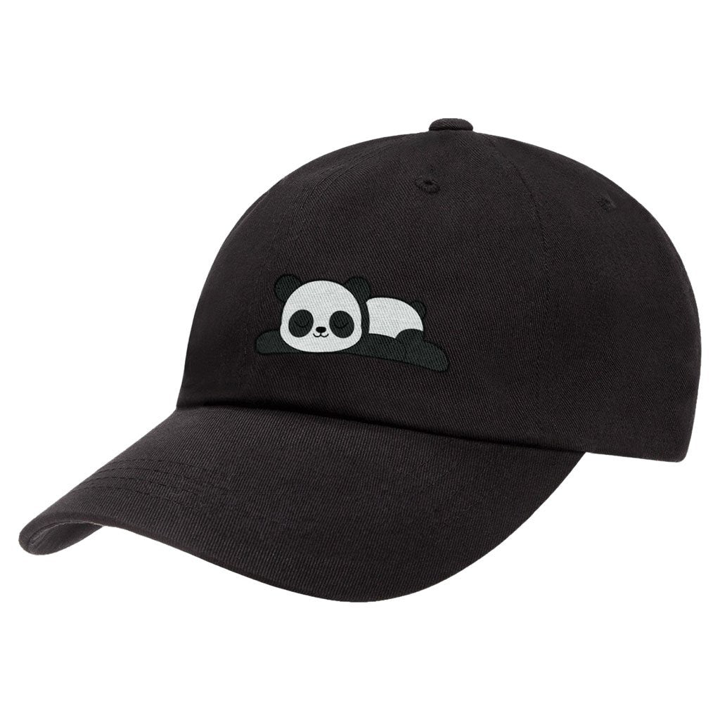 707 Street Furry Friends Embroidered Baseball Dad Hat - Napping Panda Side View