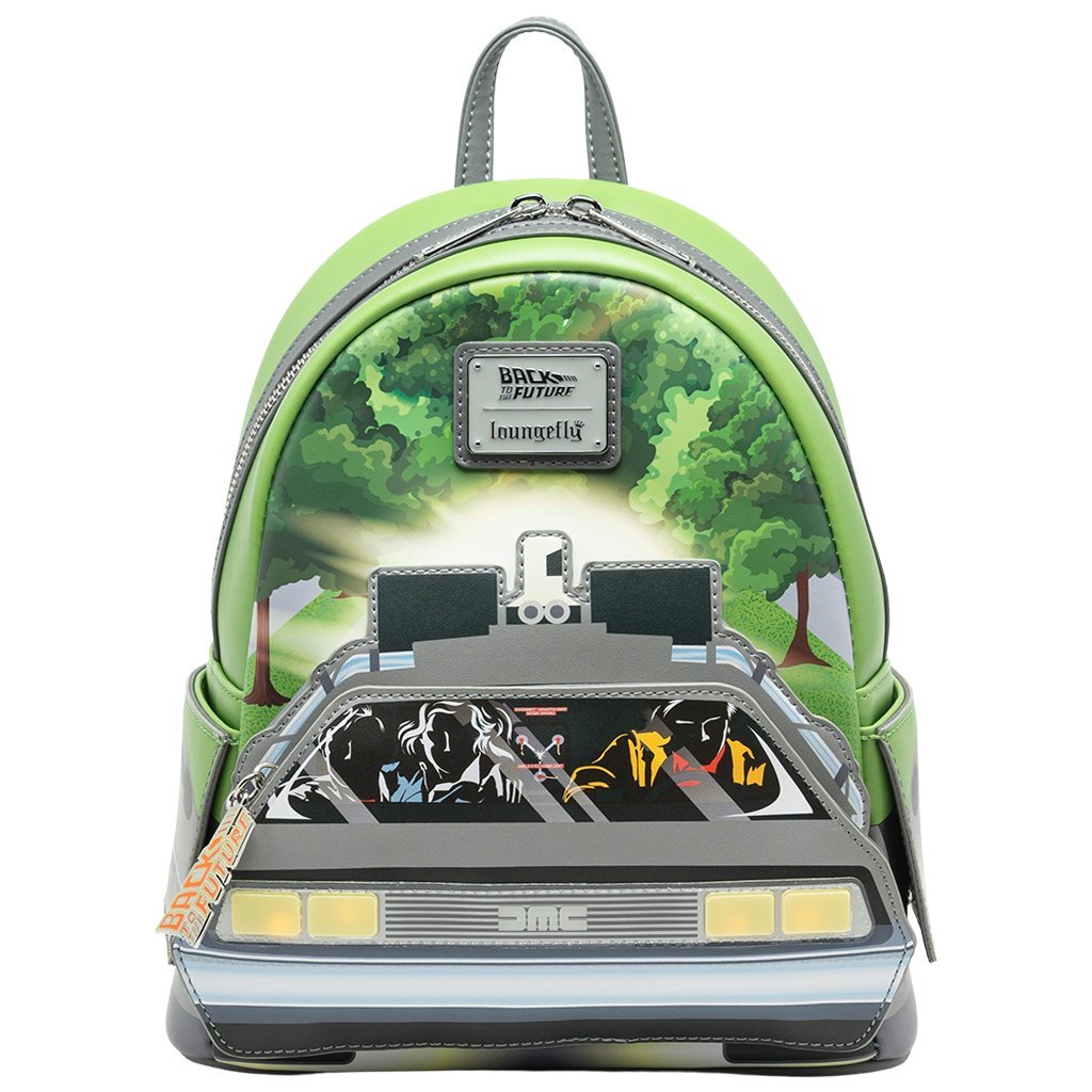 Loungefly Universal Back to the Future Light-Up DeLorean Mini Backpack