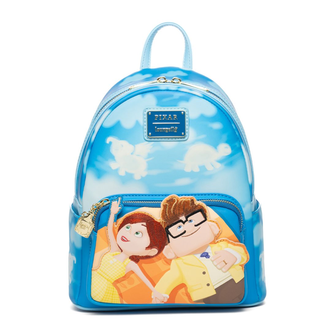disney loungefly up mini backpack Loungefly Disney Pixar Up Glow In The Dark Carl and Ellie In The Clouds Mini Backpack – 707 Street Exclusive