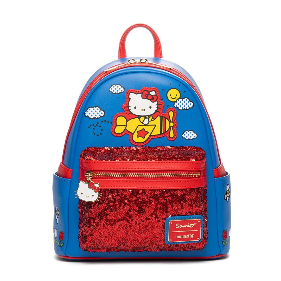 Loungefly Sanrio Hello Kitty Flight Adventure Sequin Mini Backpack