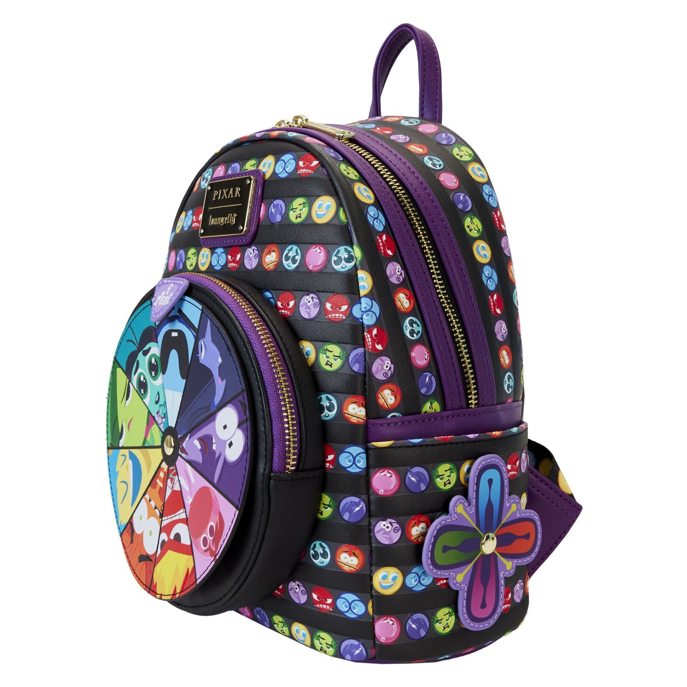 Loungefly Pixar Inside Out 2 Core Memories Mini Backpack - Side View