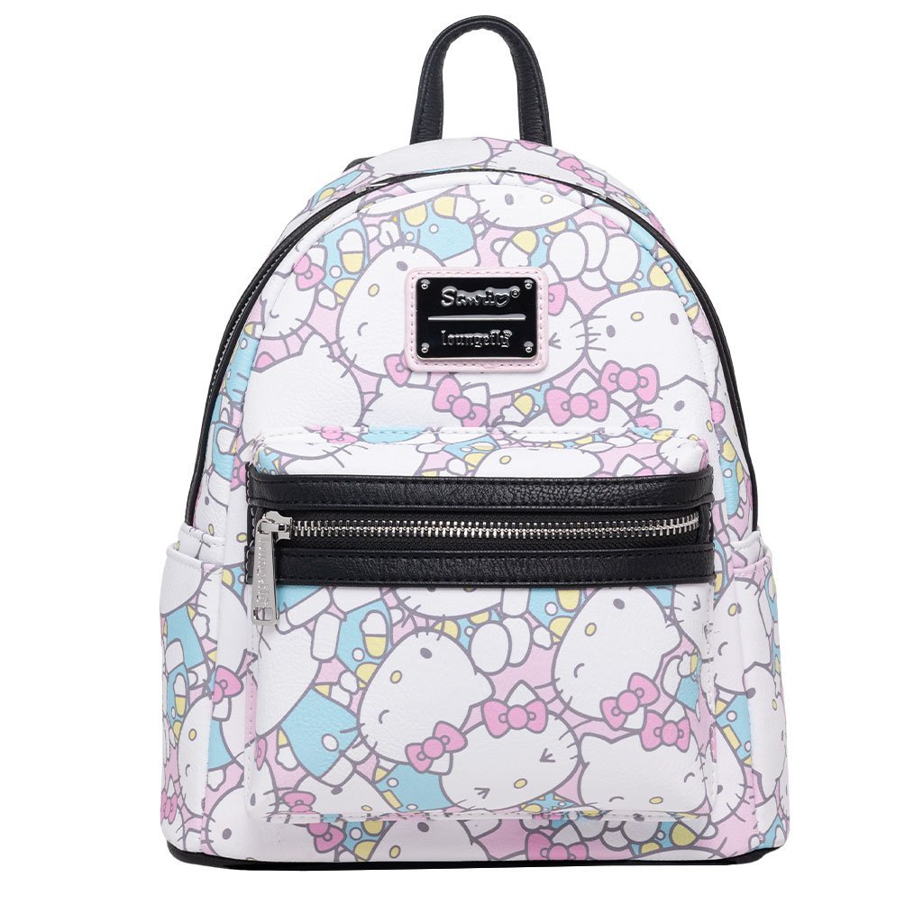 Hello Kitty Multi-Face Pastel Print Mini-Backpack Hello Kitty Multi-Face Pastel Print Mini-Backpack