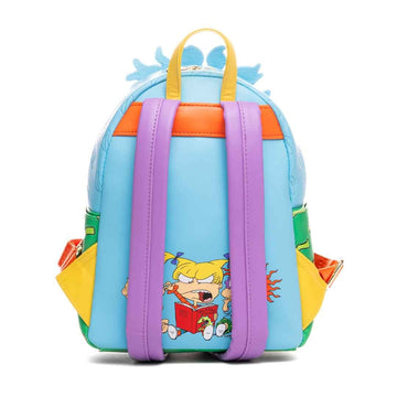 Loungefly Nickelodeon Rugrats Tommy, Chuckie, and Angelica Triple Pocket Mini Backpack - 707 Street Exclusive