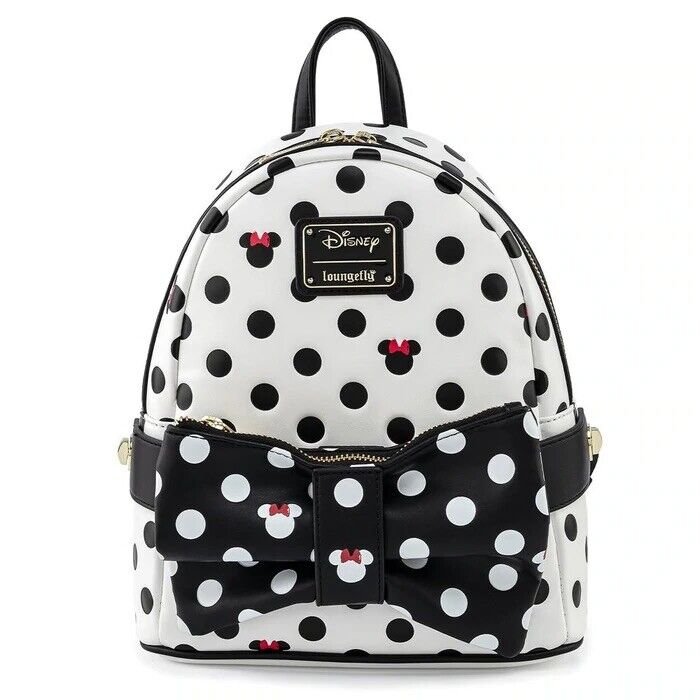 Loungefly deals Minnie Mouse Black and Red bow backpack