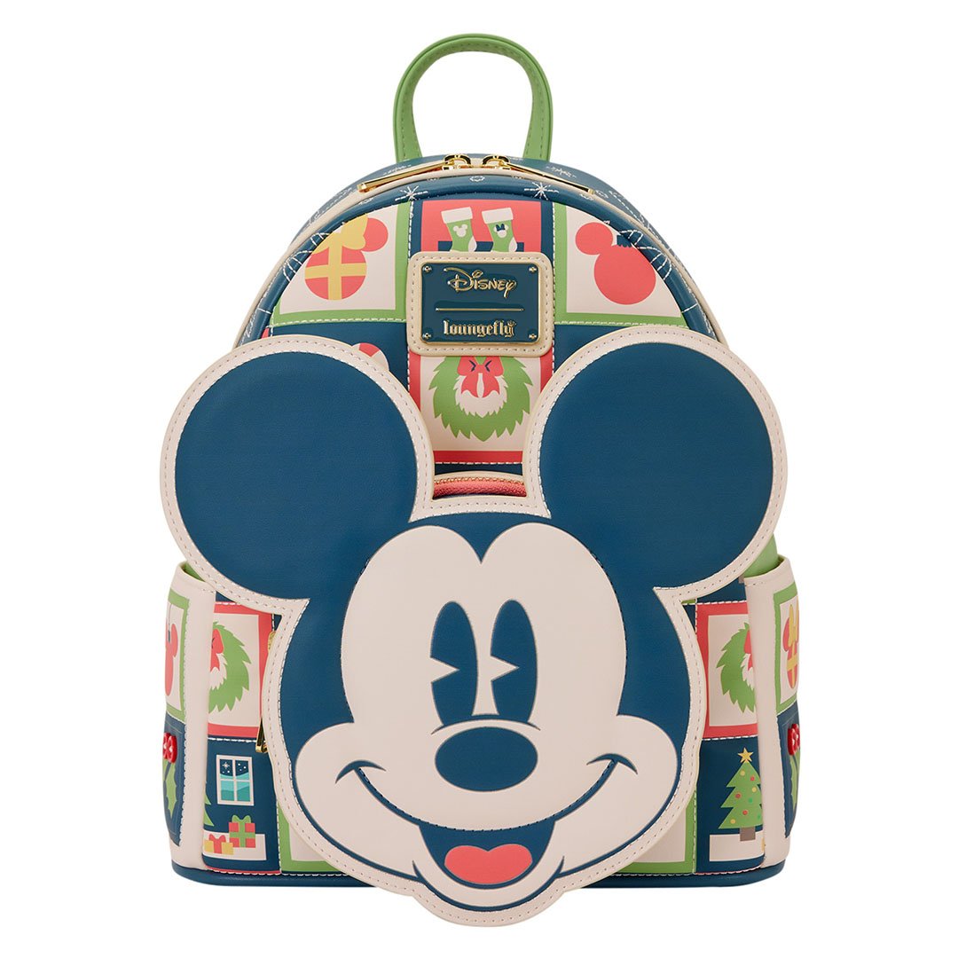 disneyland loungefly mini backpack Loungefly-Mickey and Minnie Holiday Soccer Footwear hidden moving rivets The North Face - Colour:Brackish Fiddler Crab