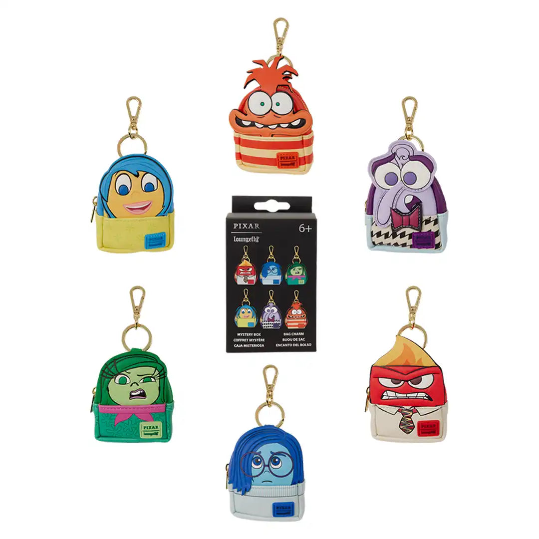 Loungefly Disney Pixar Inside Out 2 Mystery Mini Backpack Keychain Charm