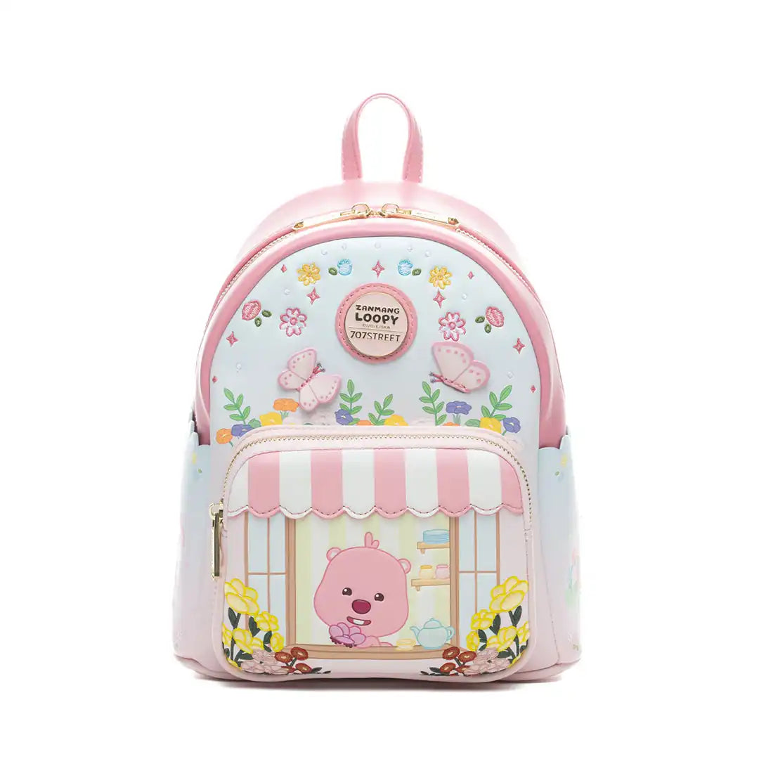 707 Street Exclusive Zanmang Loopy Floral Scene Mini Backpack