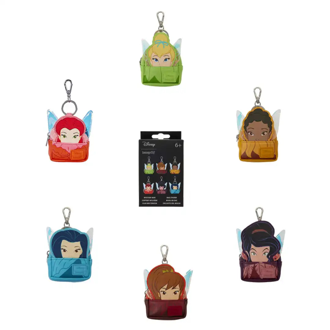 Loungefly Disney Fairies Cosplay Mystery Mini Backpack Keychain Charm
