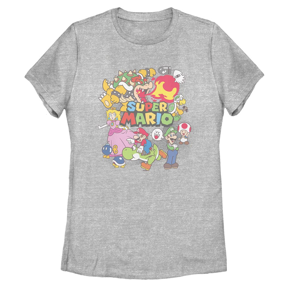 Mad Engine Nintendo Color Collage Women's T-Shirt