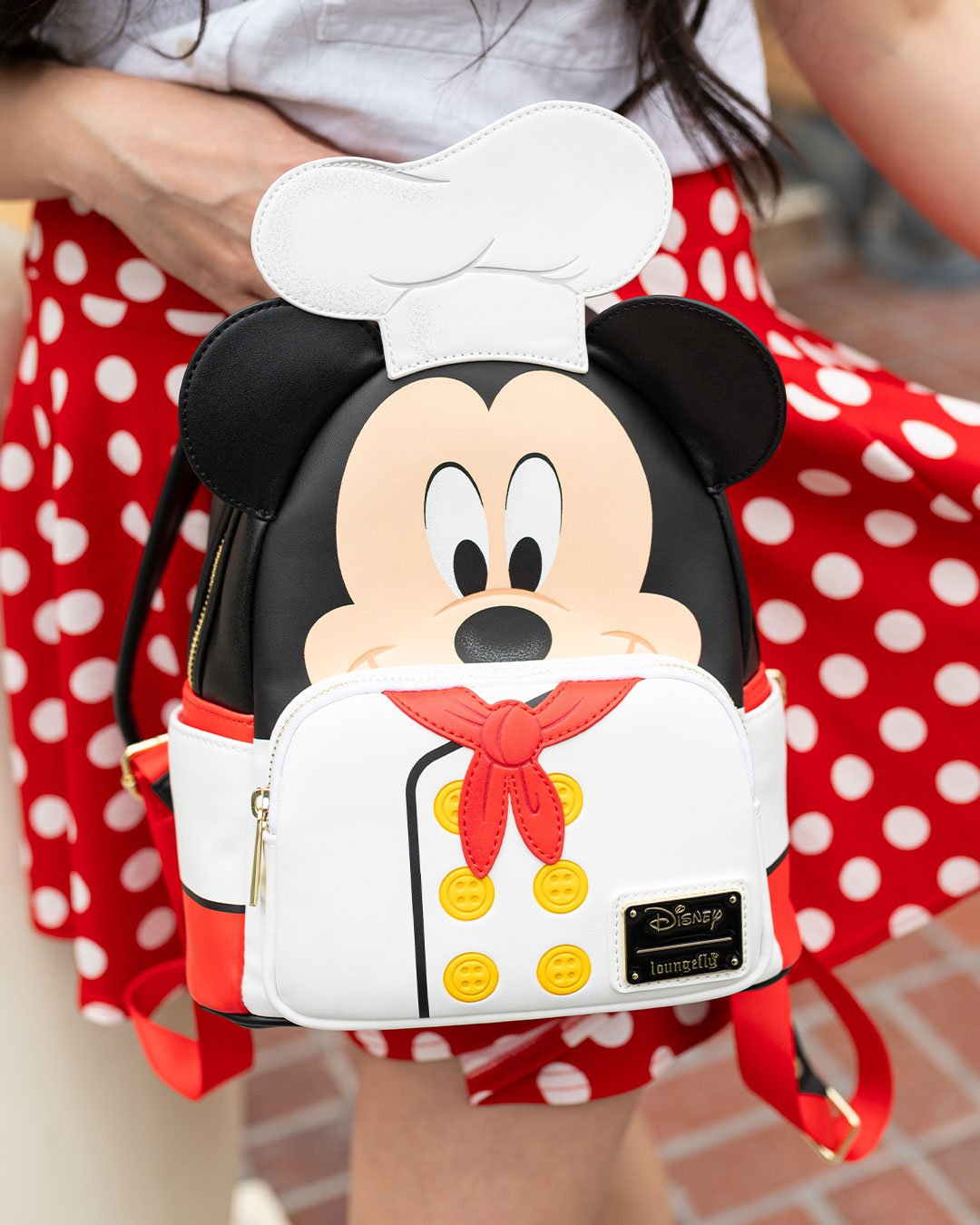 707 Street Exclusive - Loungefly Disney Chef Mickey Cosplay Mini Backpack - IRL Front