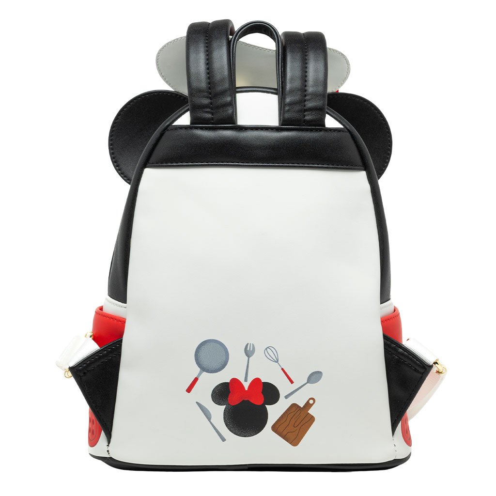 Loungefly Disney Chef Minnie Cosplay Mini Backpack - 707 Street Exclusive - Back