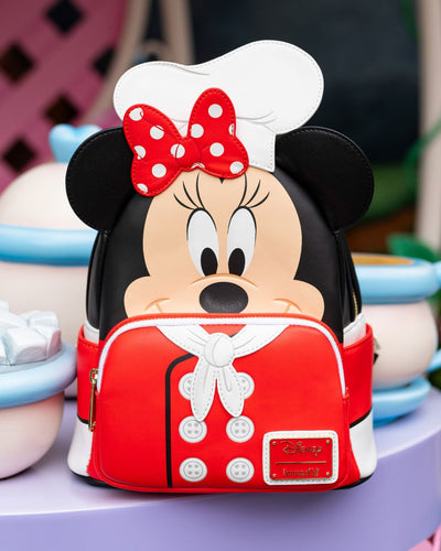 Loungefly Disney Chef Minnie Cosplay Mini Backpack - 707 Street Exclusive - Mickey Mouse Loungefly on Tea Table