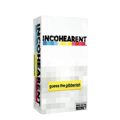 810816030333 - Incohearent by WHAT DO YOU MEME? Adult Party Card Game - Side View