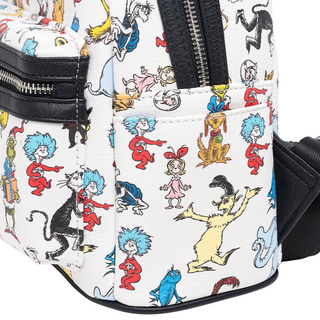 707 Street Exclusive - Loungefly Dr Seuss Characters Mini Backpack - SIDE