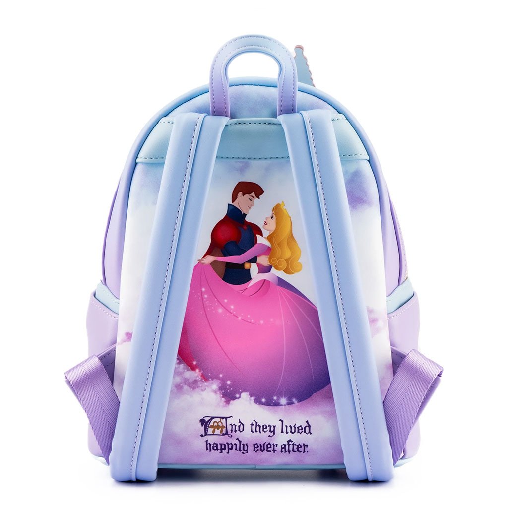 Loungefly Disney Princess Sleeping Beauty Castle Series Mini Backpack Back View