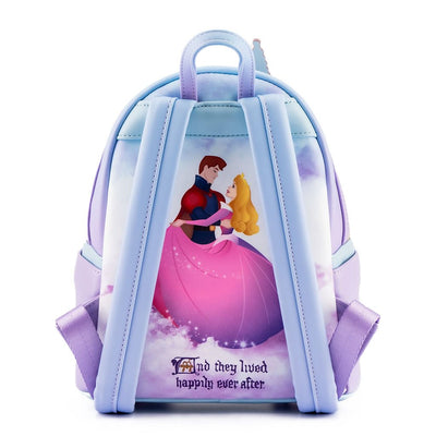Loungefly Disney Princess Sleeping Beauty Castle Series Mini Backpack Back View