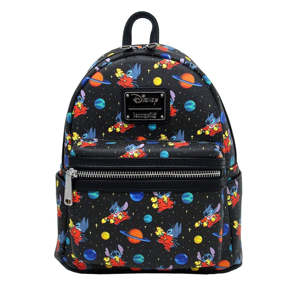 Loungefly Disney Lilo & Stitch Super Stitch with Rainbow Cape Mini Backpack  New