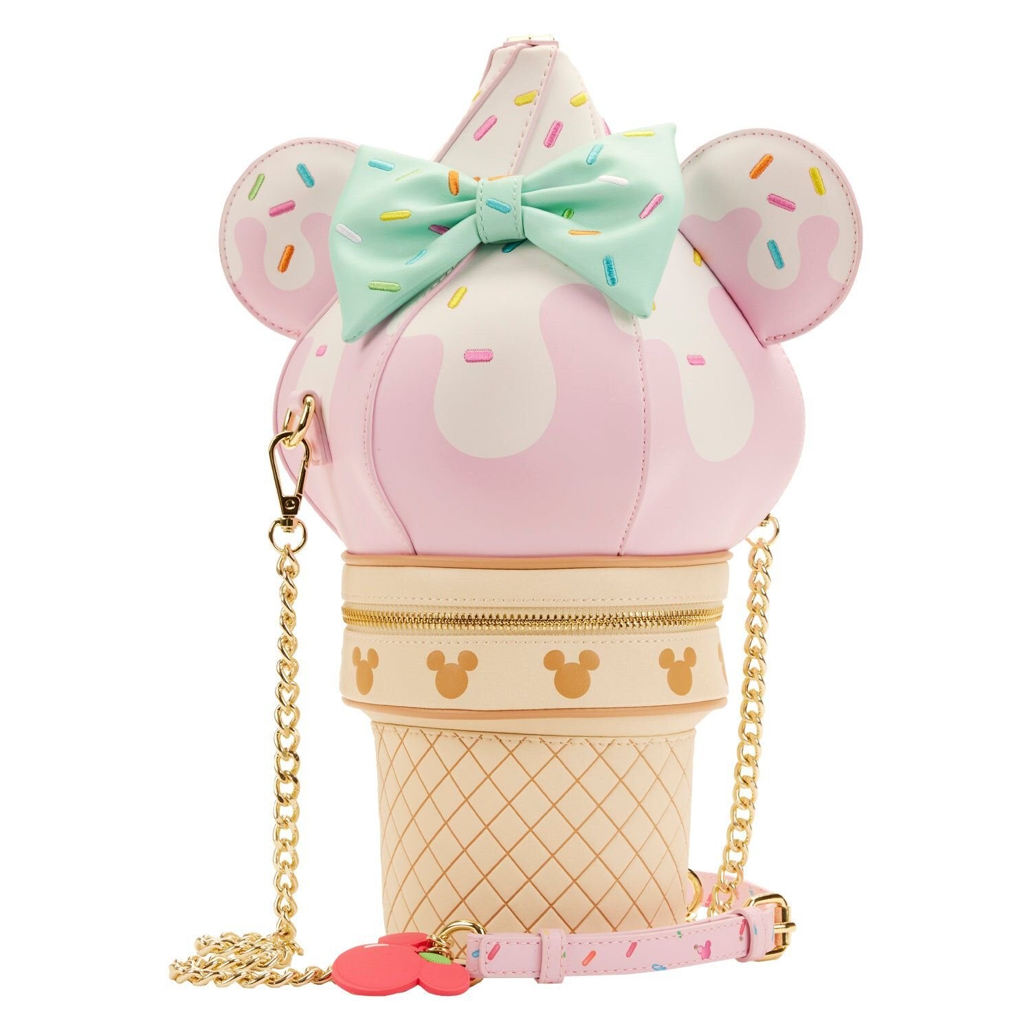 Disney Bag, Cross Body, Minnie Mouse Ice Cream Cone with Polka