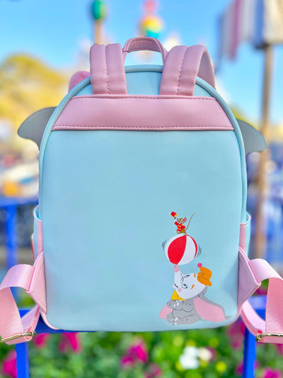 671803413115 - 707 Street Exclusive - Loungefly Disney Clown Dumbo Cosplay Mini Backpack - IRL Back