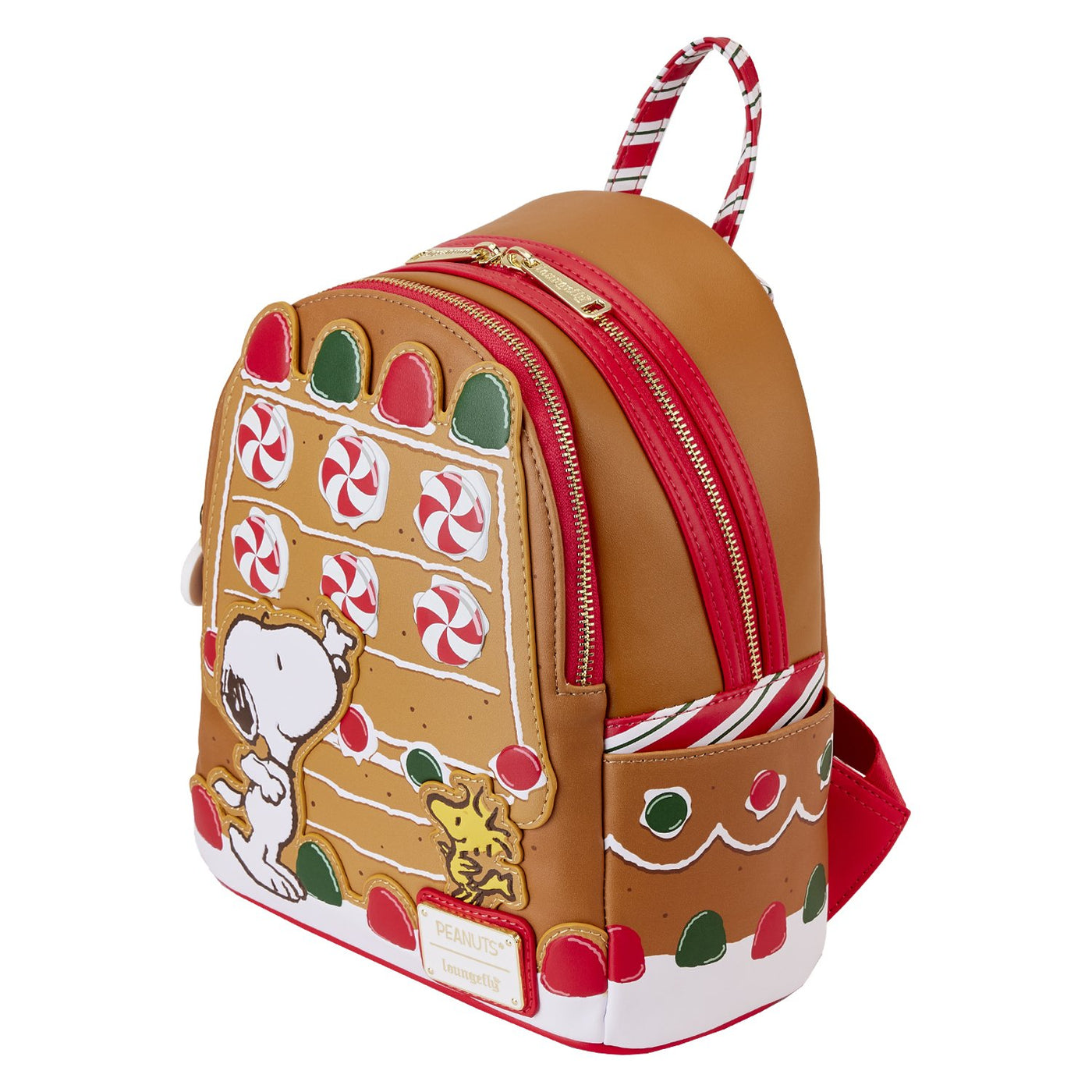 Loungefly Peanuts Snoopy Gingerbread House Mini Backpack - Top View