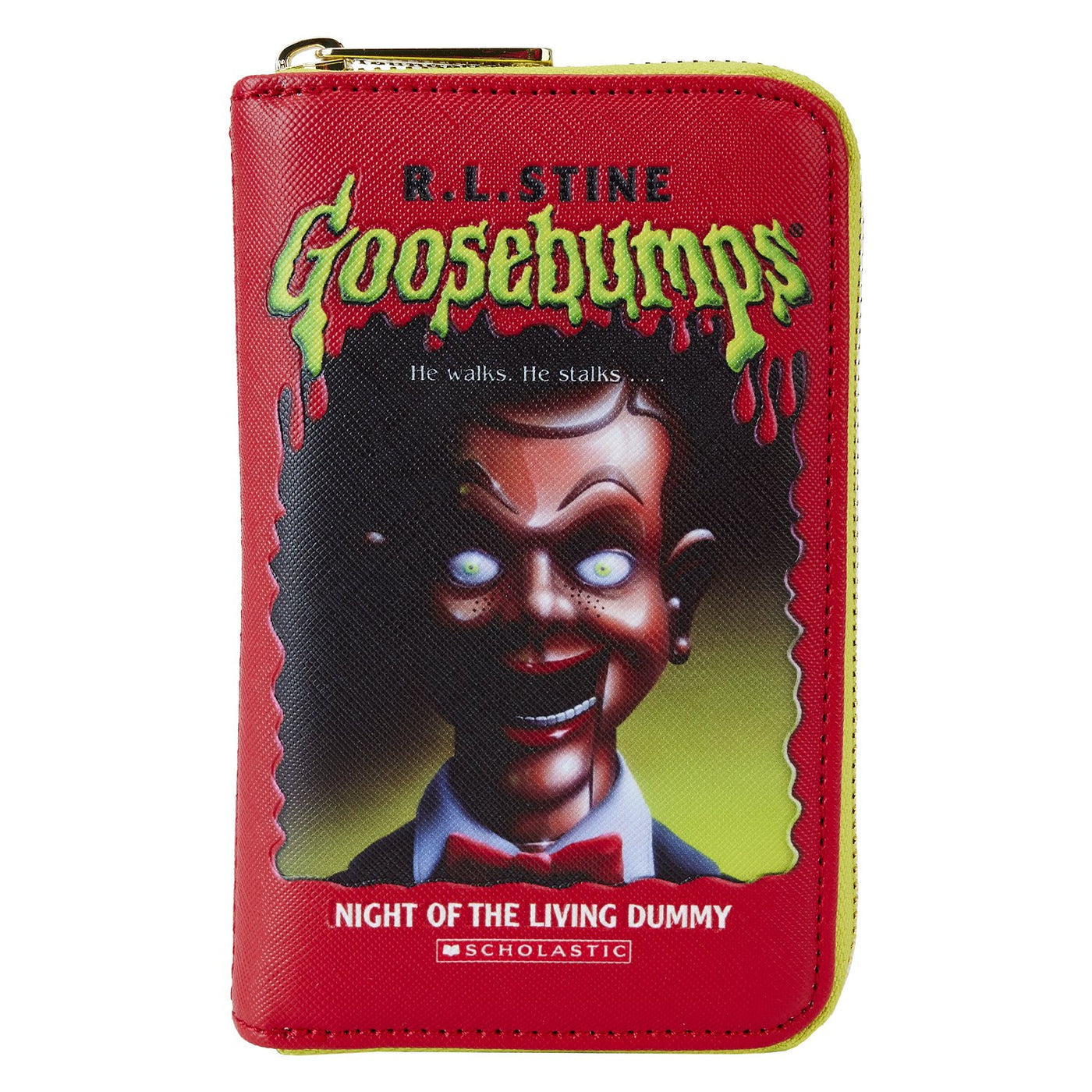 Loungefly Sony Goosebumps Book Cover Zip-Around Wallet - Front