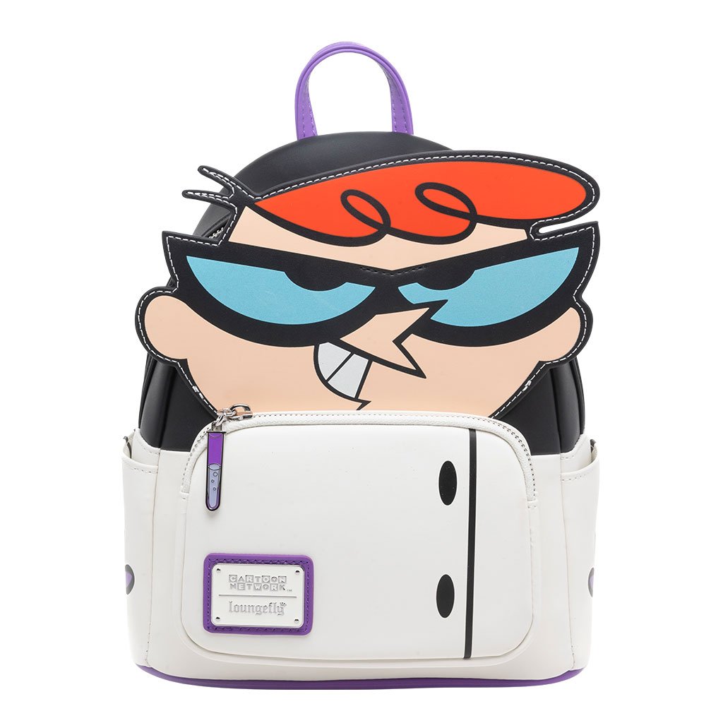 Loungefly Cartoon Network Dexter Glow in the Dark Cosplay Mini Backpack - 707 Street Exclusive - Front