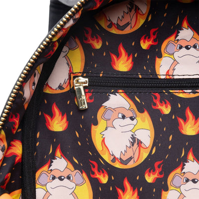 Loungefly Pokemon Growlithe Cosplay Mini Backpack - 707 Street Exclusive - Interior Lining