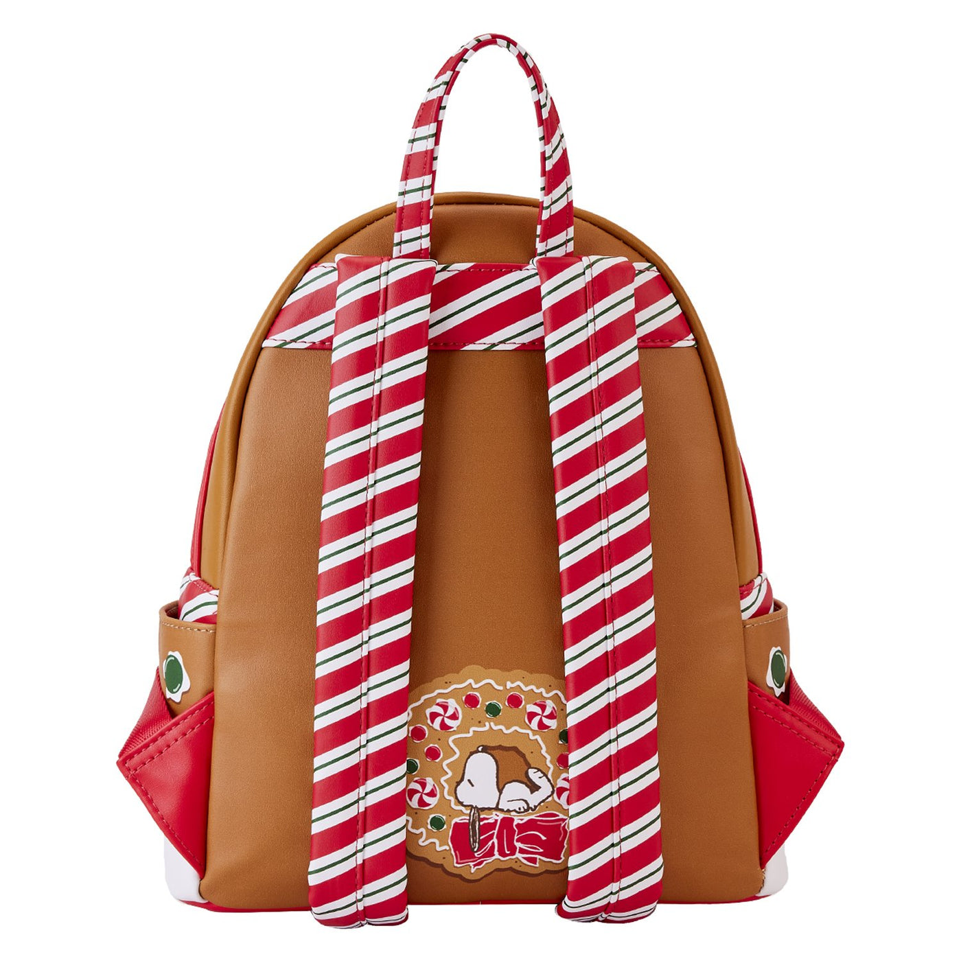 Loungefly Peanuts Snoopy Gingerbread House Mini Backpack - Back