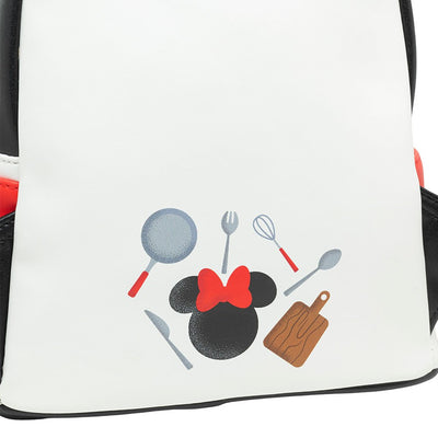 Loungefly Disney Chef Minnie Cosplay Mini Backpack - 707 Street Exclusive - Back Close Up
