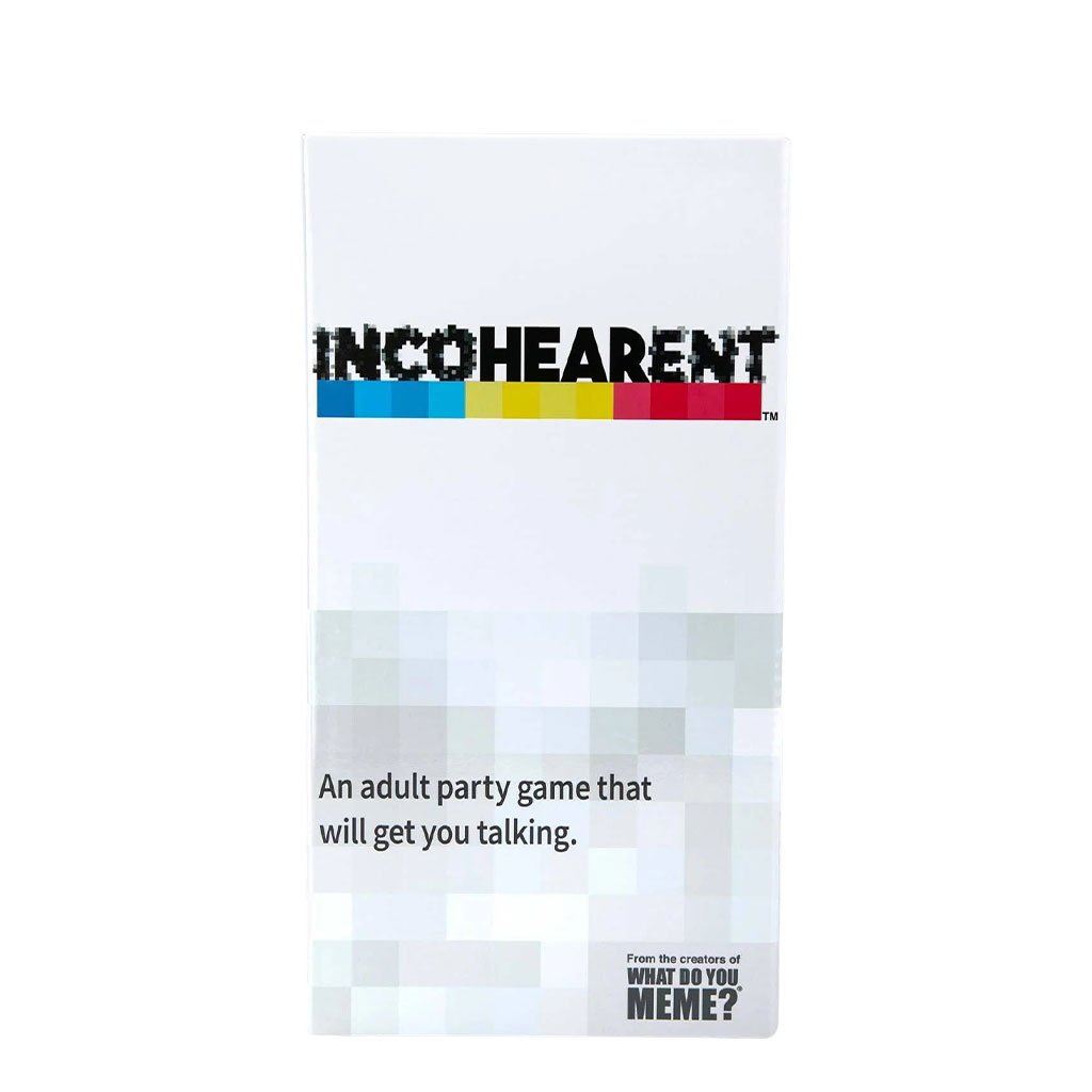 810816030333 - Incohearent by WHAT DO YOU MEME? Adult Party Card Game - Front