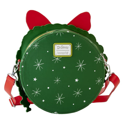 Loungefly Dr Seuss Grinch Christmas Wreath Figural Crossbody - Back