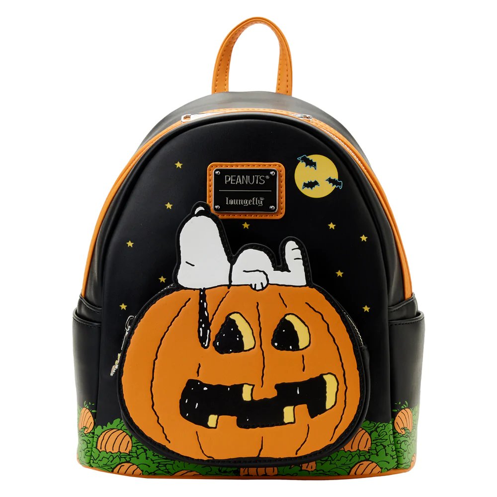 Loungefly Disney Halloween Allover Print Pumpkin & Ghost Mini Backpack