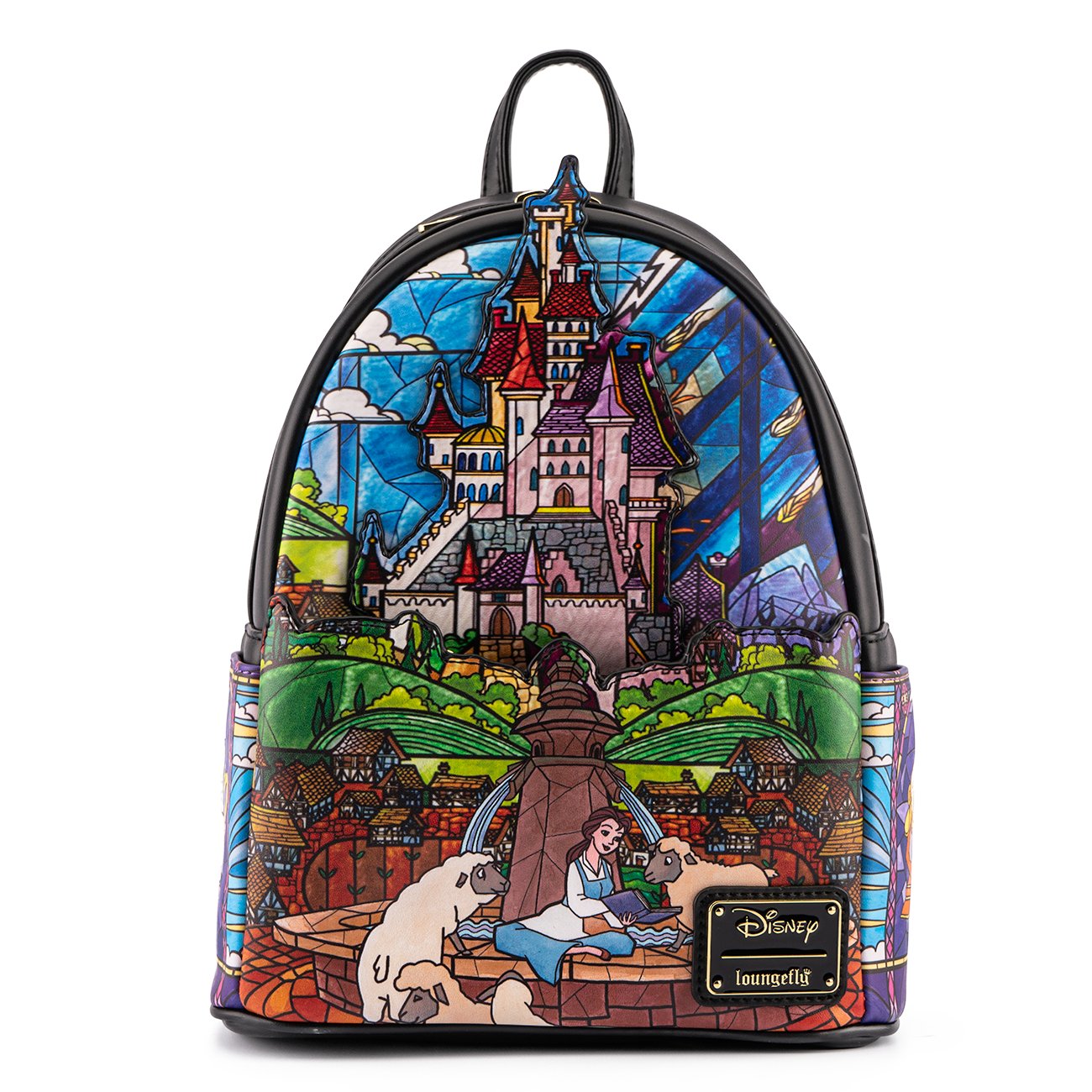 Loungefly Disney Princess store Belle Castle Series Mini Backpack