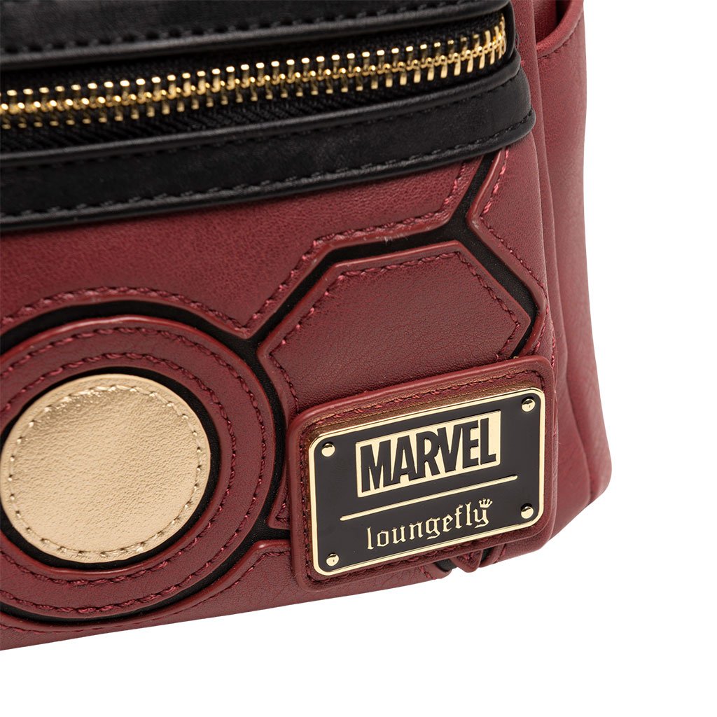 707 Street Exclusive - Loungefly Marvel Iron Man Cosplay Mini Backpack - Plaque