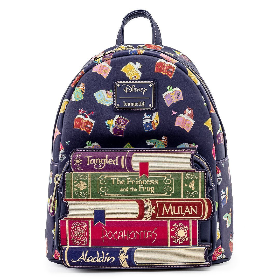 disney princess mini backpacks Loungefly Disney Princess Books Allover Print Mini Backpack