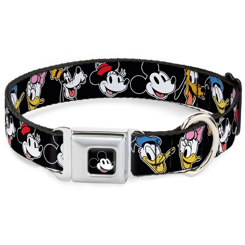 Mickey Mouse Smiling Face - Sensation Six Buckle-Down Dog Collar