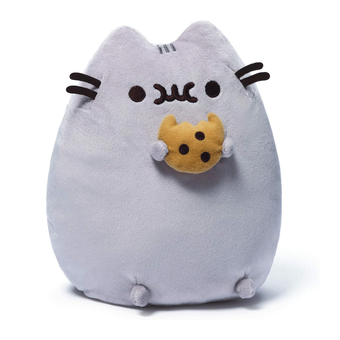 GUND Pusheen Snackable Cookie 9.5" Plush Toy - Front of stuffed animal 