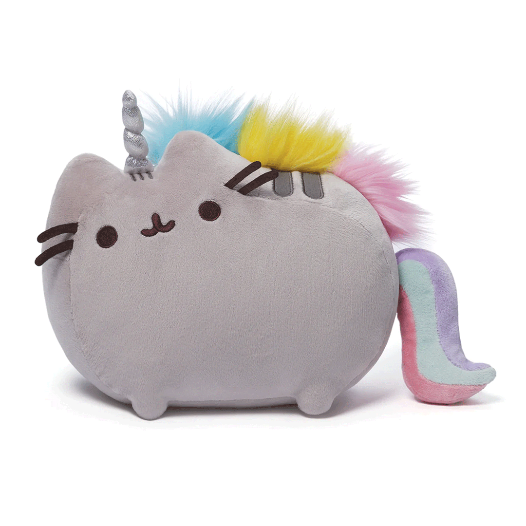 GUND Pusheen Rainbow Pusheenicorn 13" Plush Toy - Front of stuffed animal