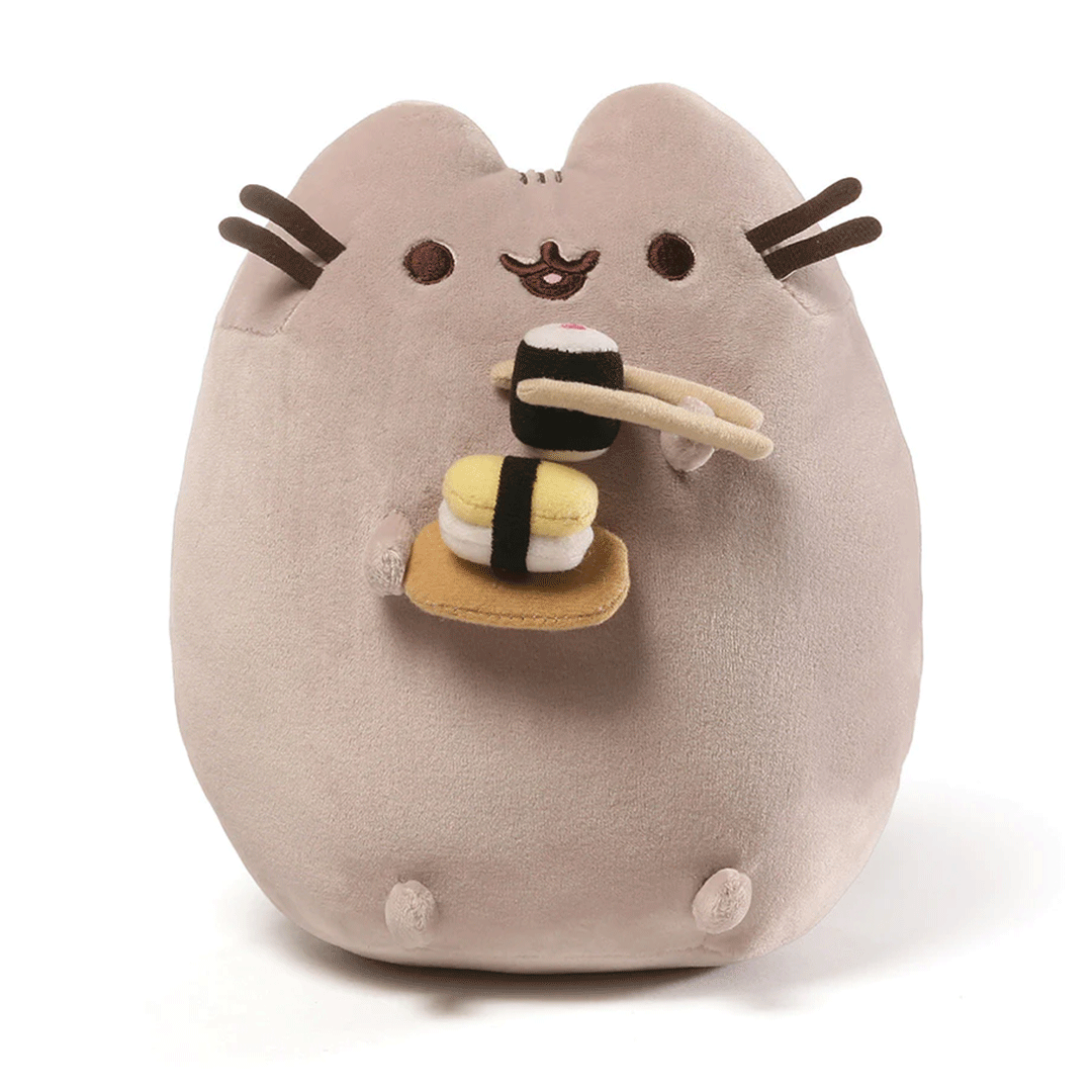 GUND Pusheen Snackable Sushi 9.5" Plush Toy - Front of stuffed animal